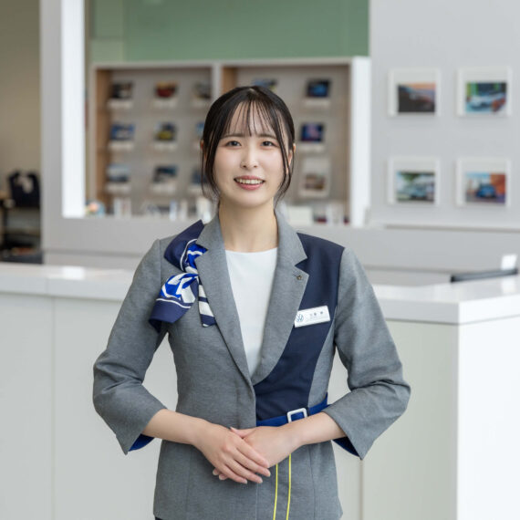 後藤 夢 最高の笑顔でお出迎え！